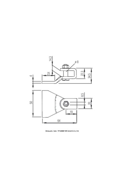 Gasdruckfeder GETO LIFT-GASFED.200/ 500N/ST1